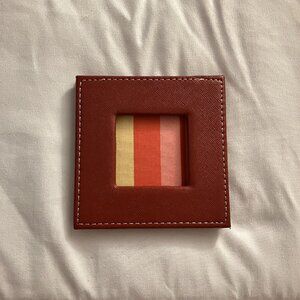 Vintage Blvd Full Grain Leather Frame Small Picture Photo Mini Red Designer